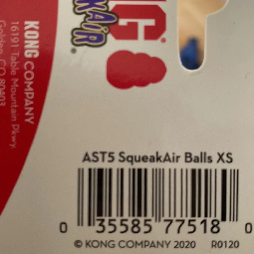 KONG Air Dog Squeakair Dog Toy Tennis Balls, XSMALL , 3-Pack